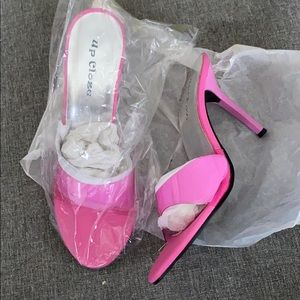 Pink Women’s slip on heels